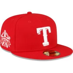 Men's Texas Rangers New Era Red Sidepatch 59FIFTY Fitted Hat