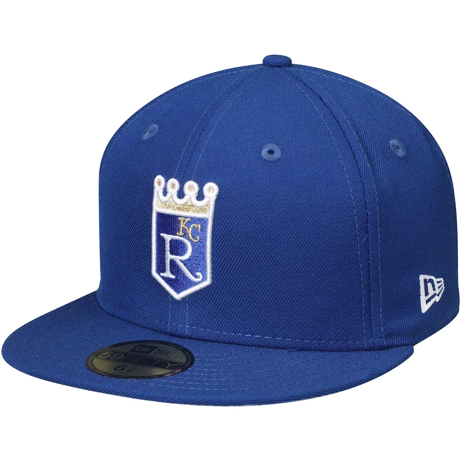 Men's Kansas City Royals New Era Royal Cooperstown Collection Wool 59FIFTY Fitted Hat 3 Men's Kansas City Royals New Era Royal Cooperstown Collection Wool 59FIFTY Fitted Hat