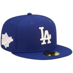 Men's Los Angeles Dodgers New Era Royal Pop Sweatband Undervisor 1988 MLB World Series Cooperstown Collection 59FIFTY Fitted Hat