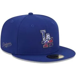 Men's Los Angeles Dodgers New Era Royal Script Fill 59FIFTY Fitted Hat