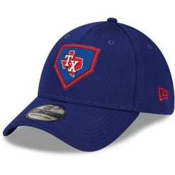 Men's Texas Rangers New Era Royal 2022 Clubhouse 39THIRTY Flex Hat