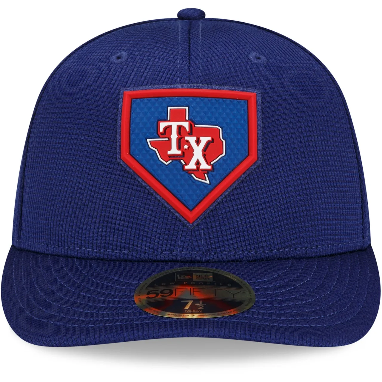 Men's Texas Rangers New Era Royal 2022 Clubhouse Alternate Logo Low Profile 59FIFTY Fitted Hat 4 Men's Texas Rangers New Era Royal 2022 Clubhouse Alternate Logo Low Profile 59FIFTY Fitted Hat - Image 2