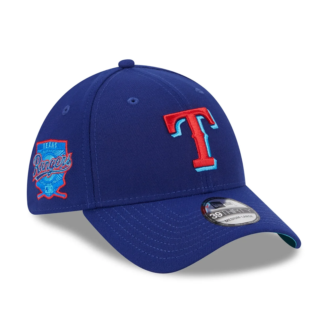 Men's Texas Rangers New Era Royal 2023 MLB Father's Day 39THIRTY Flex Hat 3 Men's Texas Rangers New Era Royal 2023 MLB Father's Day 39THIRTY Flex Hat