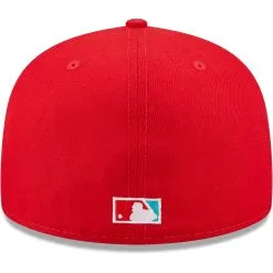 Men's Los Angeles Dodgers New Era Scarlet 2020 World Series Teal Undervisor 59FIFTY Fitted Hat -San Diego Padres Caps Sales mens new era scarlet los angeles dodgers 2020 world series teal undervisor 59fifty fitted hat pi4694000 altimages ff 4694076 c74d233757dcb53f8d50alt4 full