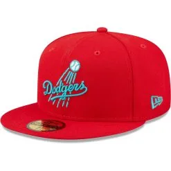 Men's Los Angeles Dodgers New Era Scarlet 60th Anniversary Teal Undervisor 59FIFTY Fitted Hat -San Diego Padres Caps Sales mens new era scarlet los angeles dodgers 60th anniversary teal undervisor 59fifty fitted hat pi4694000 altimages ff 4694105 2b1f64ad4eeb38de1219alt3 full