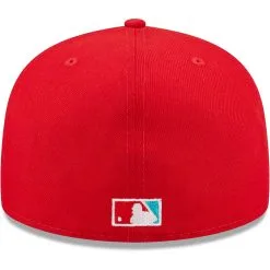 Men's Los Angeles Dodgers New Era Scarlet 60th Anniversary Teal Undervisor 59FIFTY Fitted Hat -San Diego Padres Caps Sales mens new era scarlet los angeles dodgers 60th anniversary teal undervisor 59fifty fitted hat pi4694000 altimages ff 4694105 2b1f64ad4eeb38de1219alt4 full