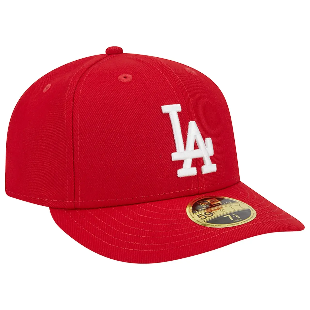 Men's Los Angeles Dodgers New Era Scarlet Low Profile 59FIFTY Fitted Hat 5 Men's Los Angeles Dodgers New Era Scarlet Low Profile 59FIFTY Fitted Hat - Image 3