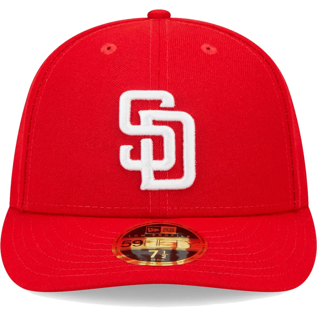 Men's San Diego Padres New Era Scarlet Low Profile 59FIFTY Fitted Hat 4 Men's San Diego Padres New Era Scarlet Low Profile 59FIFTY Fitted Hat - Image 2