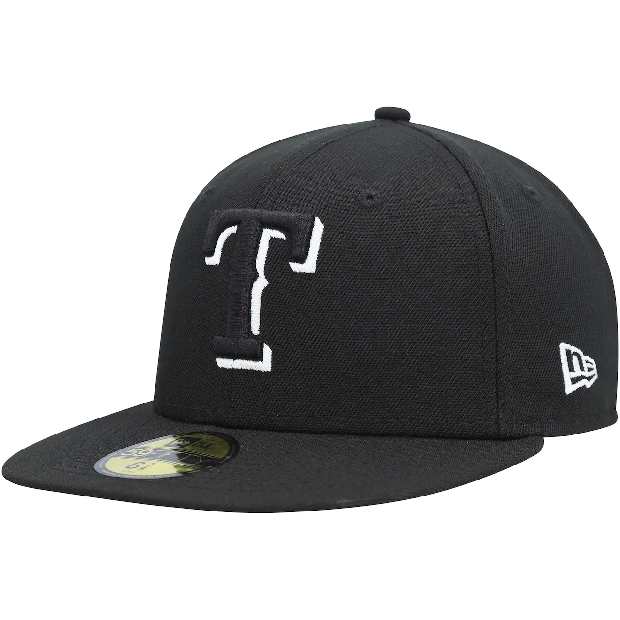 Men's Texas Rangers New Era Black On Black Dub 59FIFTY Fitted Hat 3 Men's Texas Rangers New Era Black On Black Dub 59FIFTY Fitted Hat