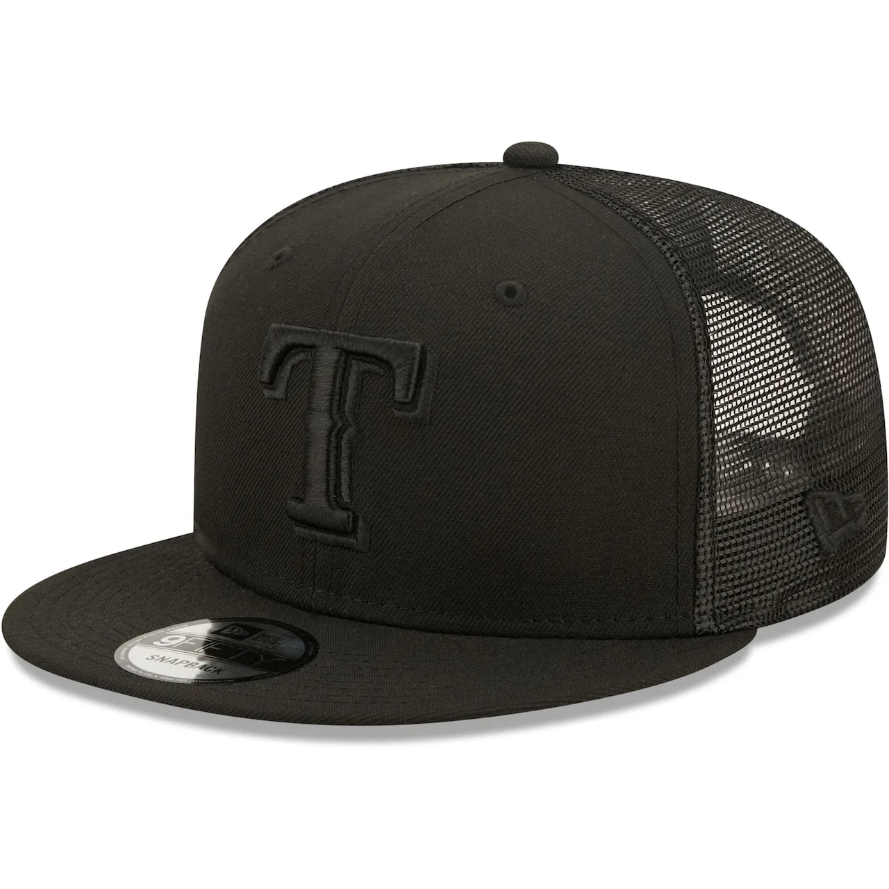 Men's Texas Rangers New Era Blackout Trucker 9FIFTY Snapback Hat 3 Men's Texas Rangers New Era Blackout Trucker 9FIFTY Snapback Hat