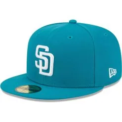 Men's San Diego Padres New Era Turquoise 59FIFTY Fitted Hat