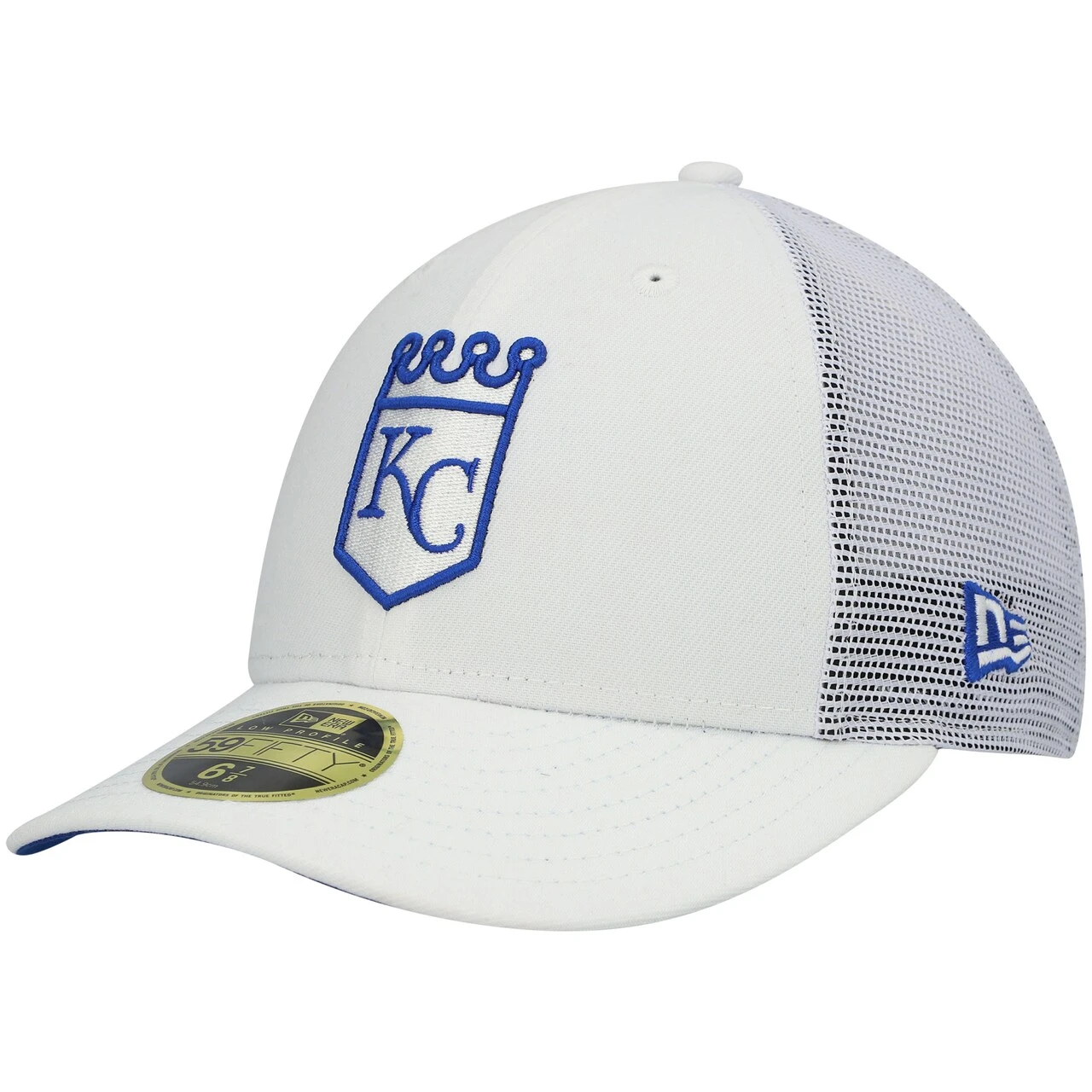 Men's Kansas City Royals New Era White 2022 Batting Practice Low Profile 59FIFTY Fitted Hat 3 Men's Kansas City Royals New Era White 2022 Batting Practice Low Profile 59FIFTY Fitted Hat