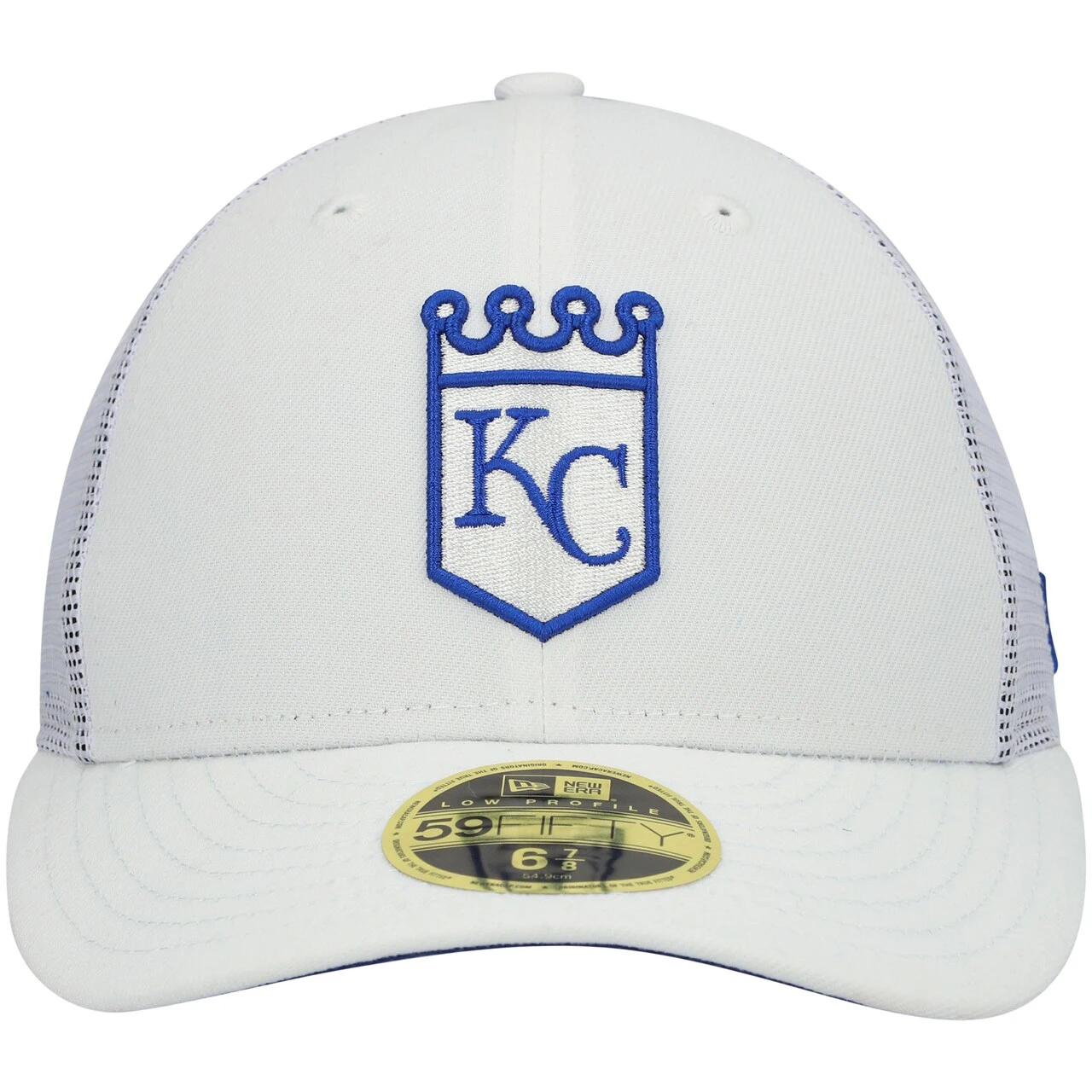 Men's Kansas City Royals New Era White 2022 Batting Practice Low Profile 59FIFTY Fitted Hat 4 Men's Kansas City Royals New Era White 2022 Batting Practice Low Profile 59FIFTY Fitted Hat - Image 2