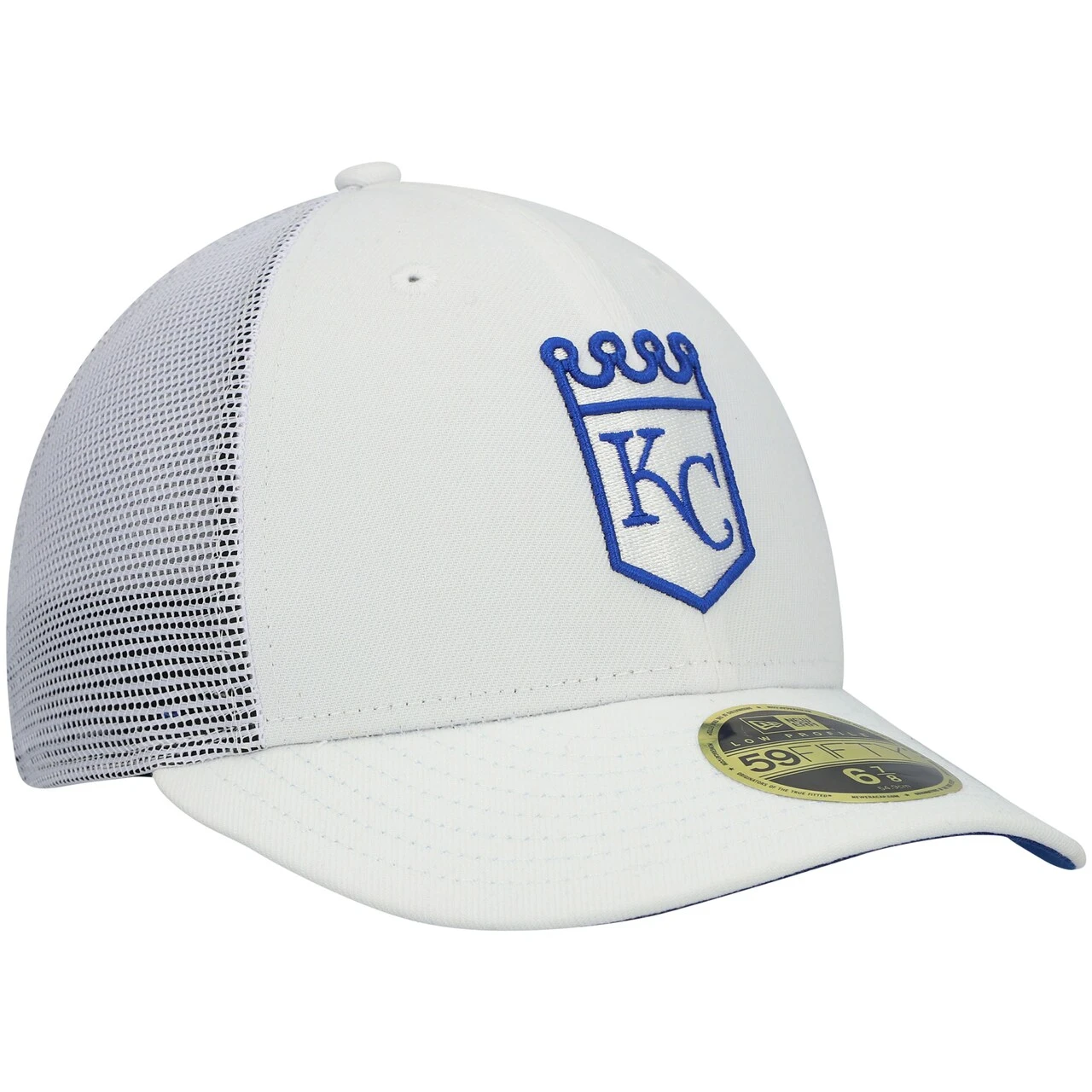 Men's Kansas City Royals New Era White 2022 Batting Practice Low Profile 59FIFTY Fitted Hat 5 Men's Kansas City Royals New Era White 2022 Batting Practice Low Profile 59FIFTY Fitted Hat - Image 3