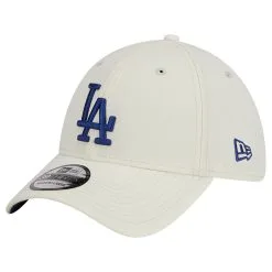 Men's Los Angeles Dodgers New Era White Chrome Team Classic 39THIRTY Flex Hat