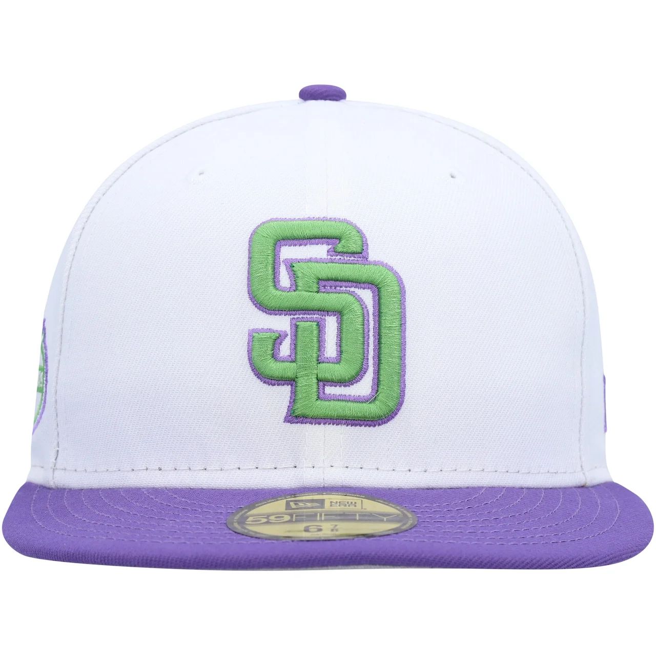 Men's San Diego Padres New Era White 50th Anniversary Side Patch 59FIFTY Fitted Hat 4 Men's San Diego Padres New Era White 50th Anniversary Side Patch 59FIFTY Fitted Hat - Image 2