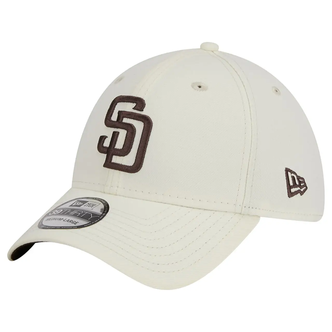 Men's San Diego Padres New Era White Chrome Team Classic 39THIRTY Flex Hat 3 Men's San Diego Padres New Era White Chrome Team Classic 39THIRTY Flex Hat