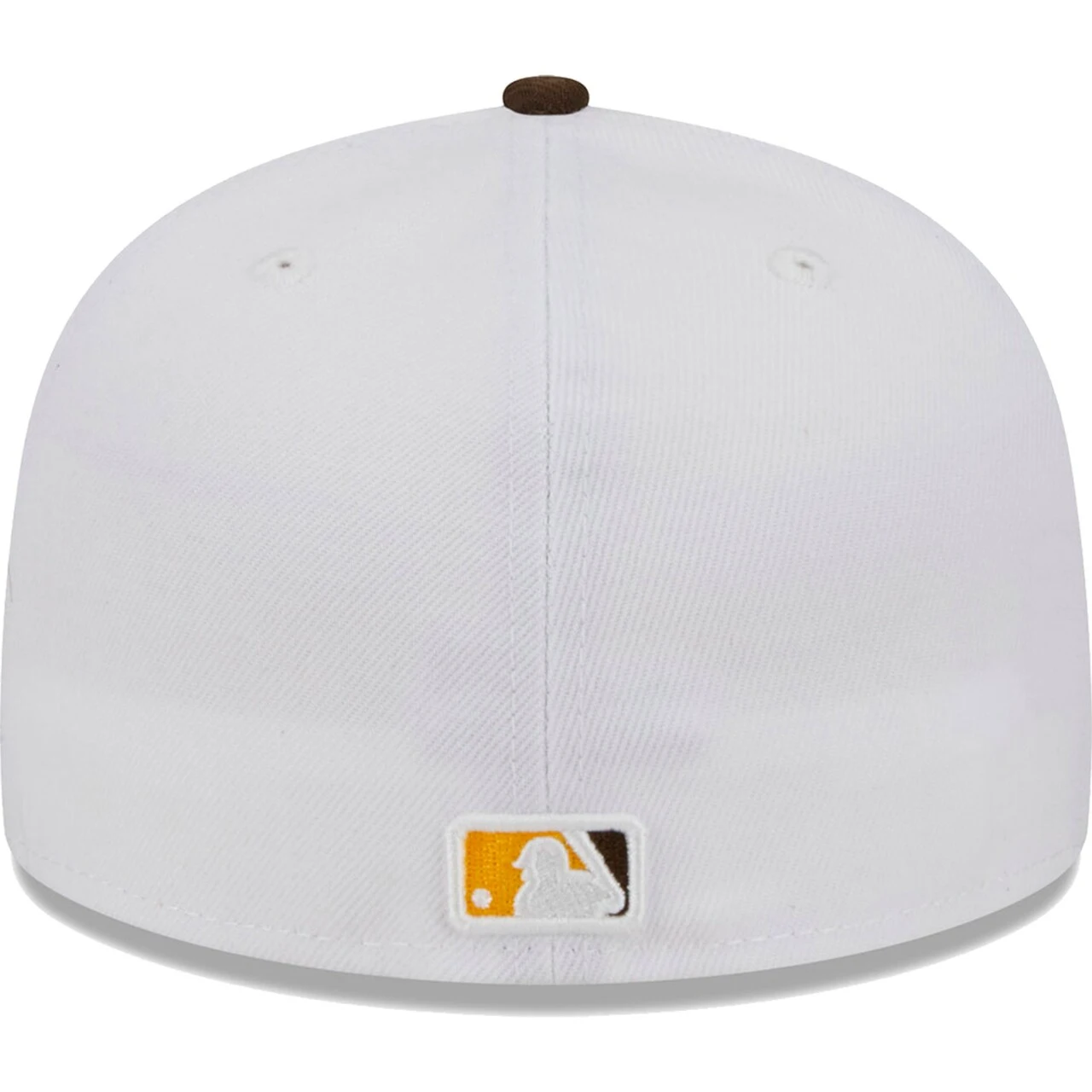 Men's San Diego Padres New Era White Optic 59FIFTY Fitted Hat 6 Men's San Diego Padres New Era White Optic 59FIFTY Fitted Hat - Image 4