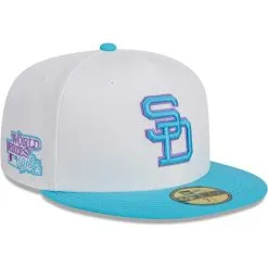 Men's San Diego Padres New Era White Vice 59FIFTY Fitted Hat