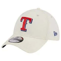 Men's Texas Rangers New Era White Chrome Team Classic 39THIRTY Flex Hat
