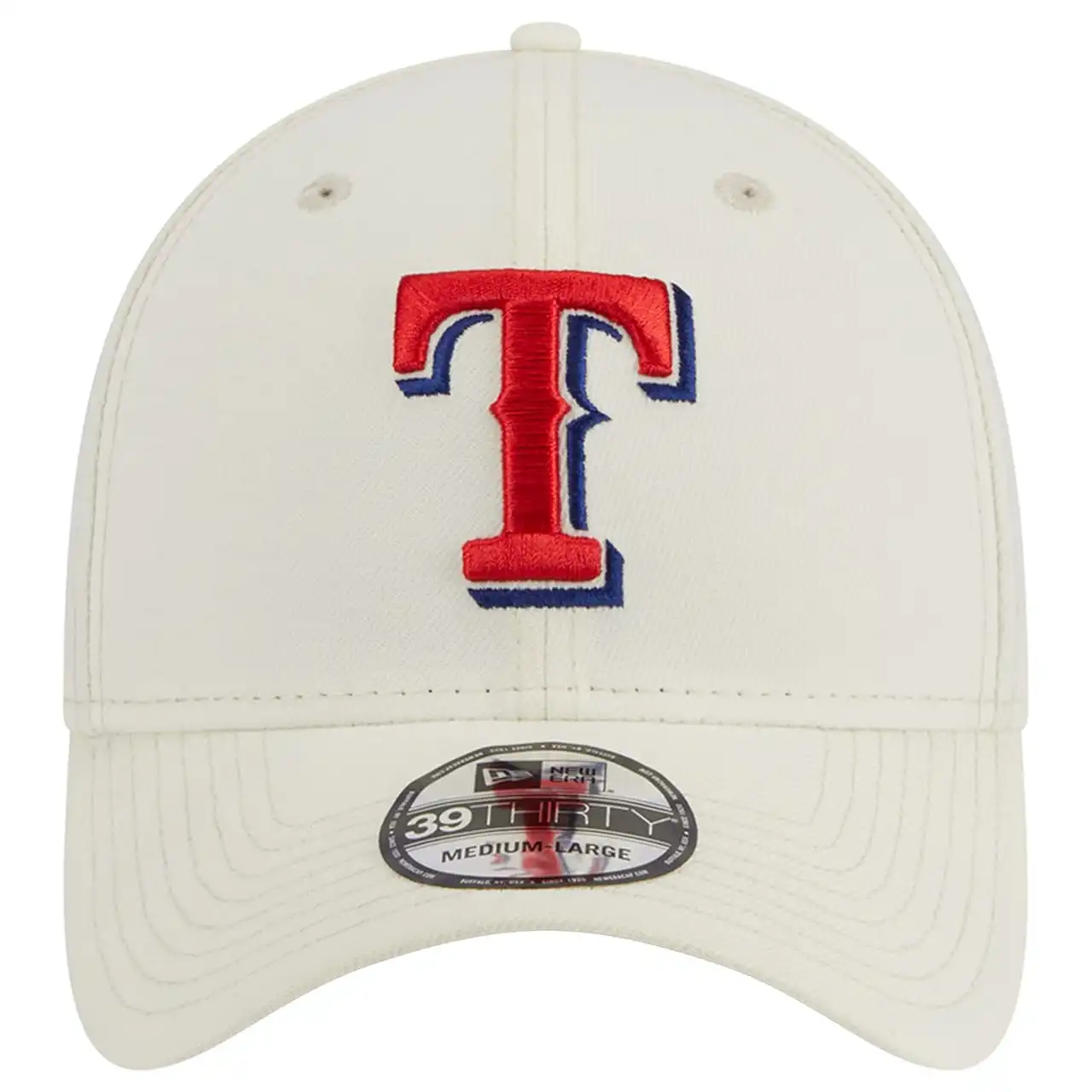 Men's Texas Rangers New Era White Chrome Team Classic 39THIRTY Flex Hat 4 Men's Texas Rangers New Era White Chrome Team Classic 39THIRTY Flex Hat - Image 2