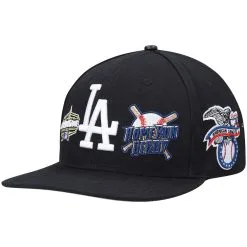 Men's Los Angeles Dodgers Pro Standard Black All-Star Multi Hit Wool Snapback Hat