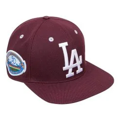 Men's Los Angeles Dodgers Pro Standard Burgundy Wine Snapback Hat
