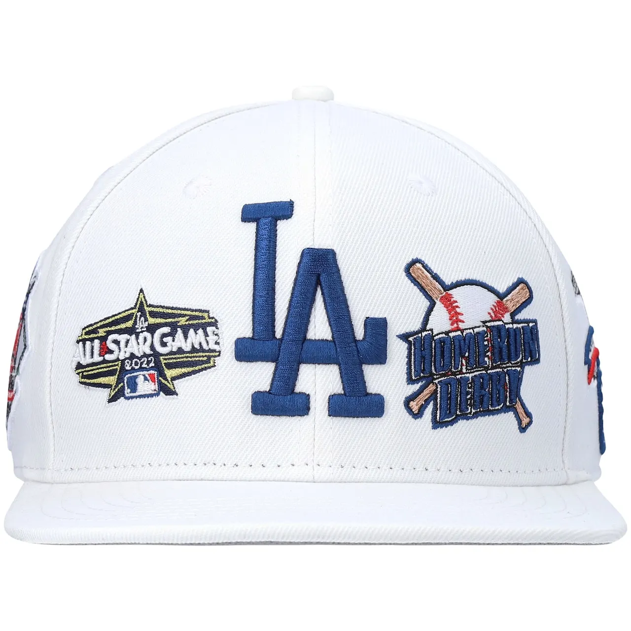 Men's Los Angeles Dodgers Pro Standard White All-Star Multi Hit Wool Snapback Hat 4 Men's Los Angeles Dodgers Pro Standard White All-Star Multi Hit Wool Snapback Hat - Image 2