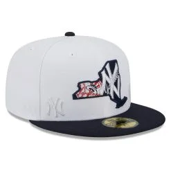 Men's New York Yankees New Era White/Navy State 59FIFTY Fitted Hat -San Diego Padres Caps Sales navy new york yankees state 59fifty fitted hat ss5 p 4998594pv 3u ucxkd8yw7zfhpkwlyaecv ikufiilbyyvxiujxwtdz