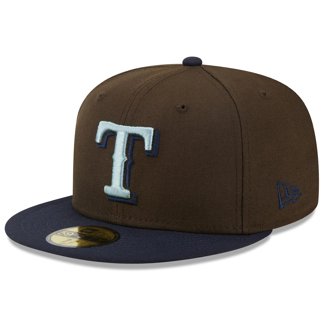 Men's Texas Rangers New Era Brown/Navy 2011 World Series Walnut 9FIFTY Fitted Hat 5 Men's Texas Rangers New Era Brown/Navy 2011 World Series Walnut 9FIFTY Fitted Hat - Image 3