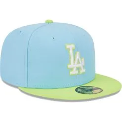 Men's Los Angeles Dodgers New Era Light Blue/Neon Green Spring Color Two-Tone 59FIFTY Fitted Hat -San Diego Padres Caps Sales neon green los angeles dodgers spring color two tone 59fifty fitted hat ss5 p 5000235pv 3u cmpdylpwbjf089mdtdj3v xzgponw9hoavhq0uyqir