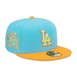 Men's Los Angeles Dodgers New Era Blue/Orange 1978 World Series Vice Highlighter 59FIFTY Fitted Hat