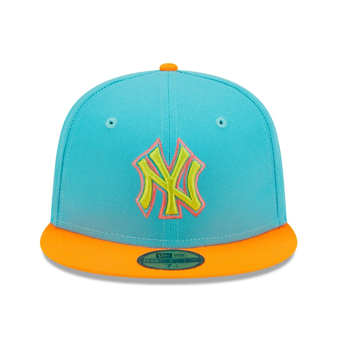Men's New York Yankees New Era Blue/Orange Vice Highlighter 59FIFTY Fitted Hat 4 Men's New York Yankees New Era Blue/Orange Vice Highlighter 59FIFTY Fitted Hat - Image 2