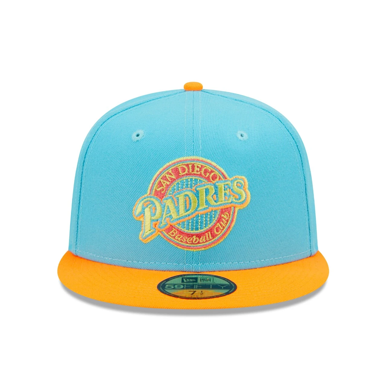 Men's San Diego Padres New Era Blue/Orange Vice Highlighter 59FIFTY Fitted Hat 4 Men's San Diego Padres New Era Blue/Orange Vice Highlighter 59FIFTY Fitted Hat - Image 2