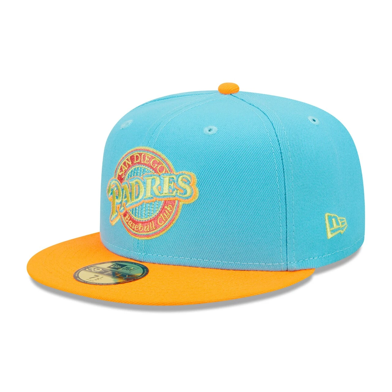 Men's San Diego Padres New Era Blue/Orange Vice Highlighter 59FIFTY Fitted Hat 5 Men's San Diego Padres New Era Blue/Orange Vice Highlighter 59FIFTY Fitted Hat - Image 3