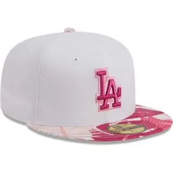 Men's Los Angeles Dodgers New Era White/Pink Flamingo 59FIFTY Fitted Hat -San Diego Padres Caps Sales pink los angeles dodgers flamingo 59fifty fitted hat ss5 p 200016128pv 3u 1q0ev6w1ycom7vypqr1tv i49dbk3kspy5wvgmy6hd
