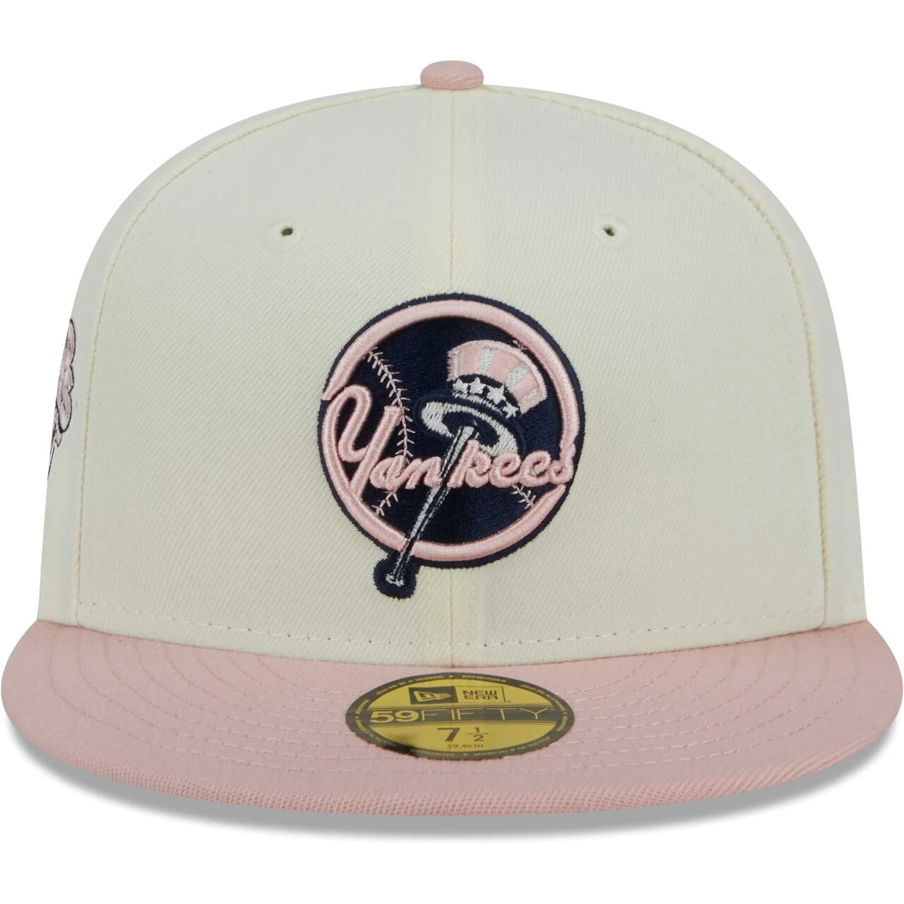Men's New York Yankees New Era White/Pink Chrome Rogue 59FIFTY Fitted Hat 4 Men's New York Yankees New Era White/Pink Chrome Rogue 59FIFTY Fitted Hat - Image 2