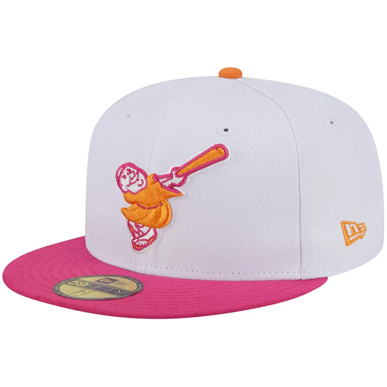 Men's San Diego Padres New Era White/Pink 40th Team Anniversary 59FIFTY Fitted Hat 5 Men's San Diego Padres New Era White/Pink 40th Team Anniversary 59FIFTY Fitted Hat - Image 3