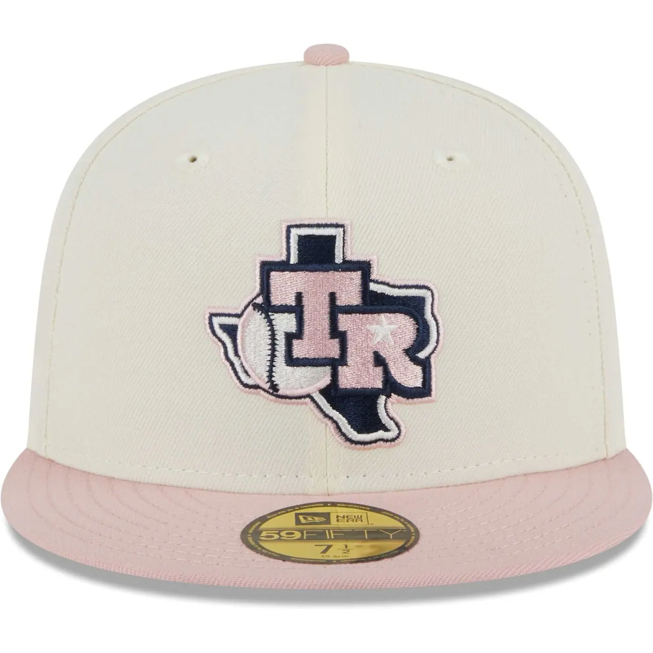 Men's Texas Rangers New Era White/Pink Chrome Rogue 59FIFTY Fitted Hat 4 Men's Texas Rangers New Era White/Pink Chrome Rogue 59FIFTY Fitted Hat - Image 2