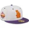 Men's Los Angeles Dodgers New Era White/Purple 40th Anniversary At Dodger Stadium Grape Lolli 59FIFTY Fitted Hat -San Diego Padres Caps Sales purple los angeles dodgers 40th anniversary at dodger stadium grape lolli 59fifty fitted hat ss5 p 4778587pv 1u tefmnrmmze9l2zts3p76v yytcrfuyxoemkkn0pm6e