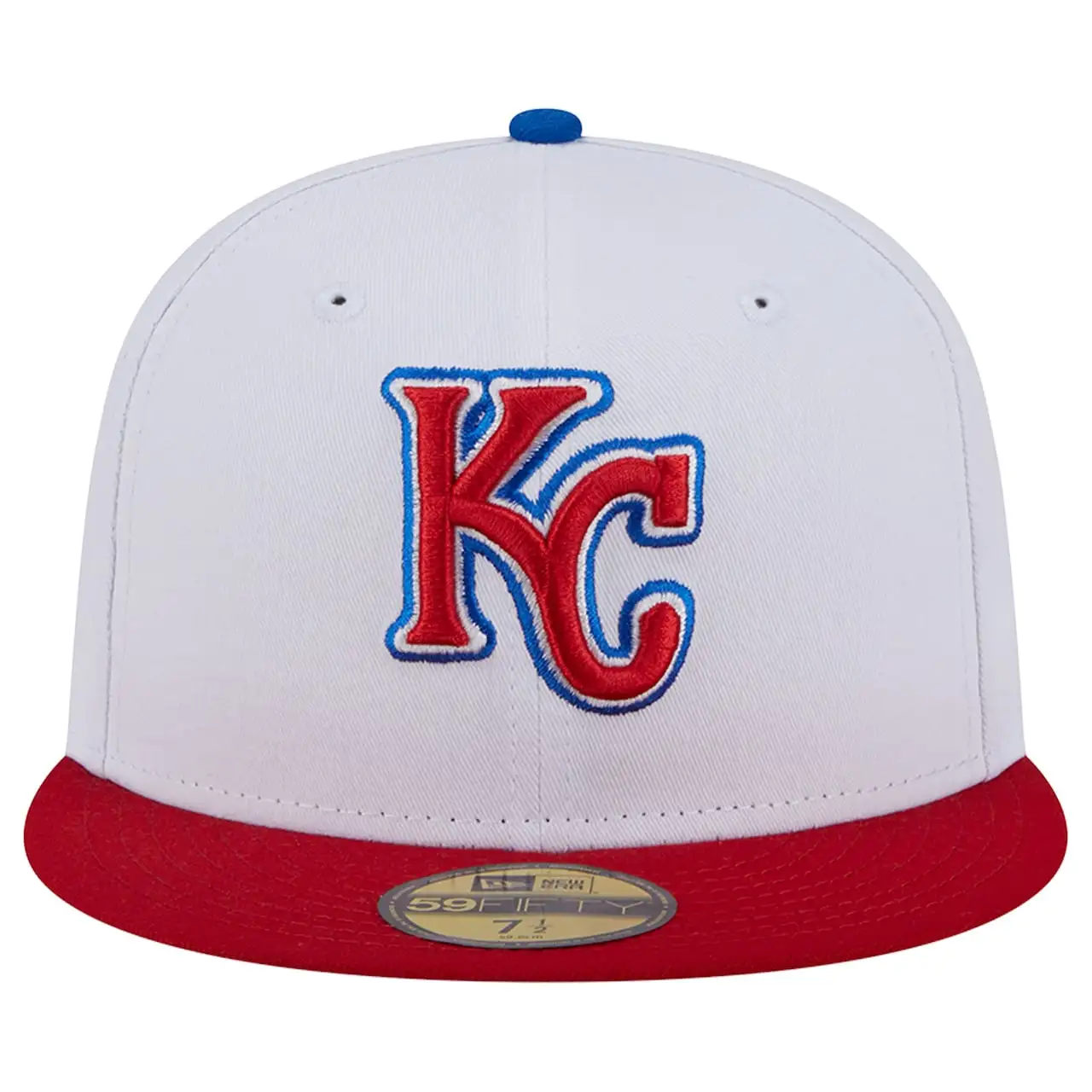 Men's Kansas City Royals New Era White/Red Undervisor 59FIFTY Fitted Hat 4 Men's Kansas City Royals New Era White/Red Undervisor 59FIFTY Fitted Hat - Image 2