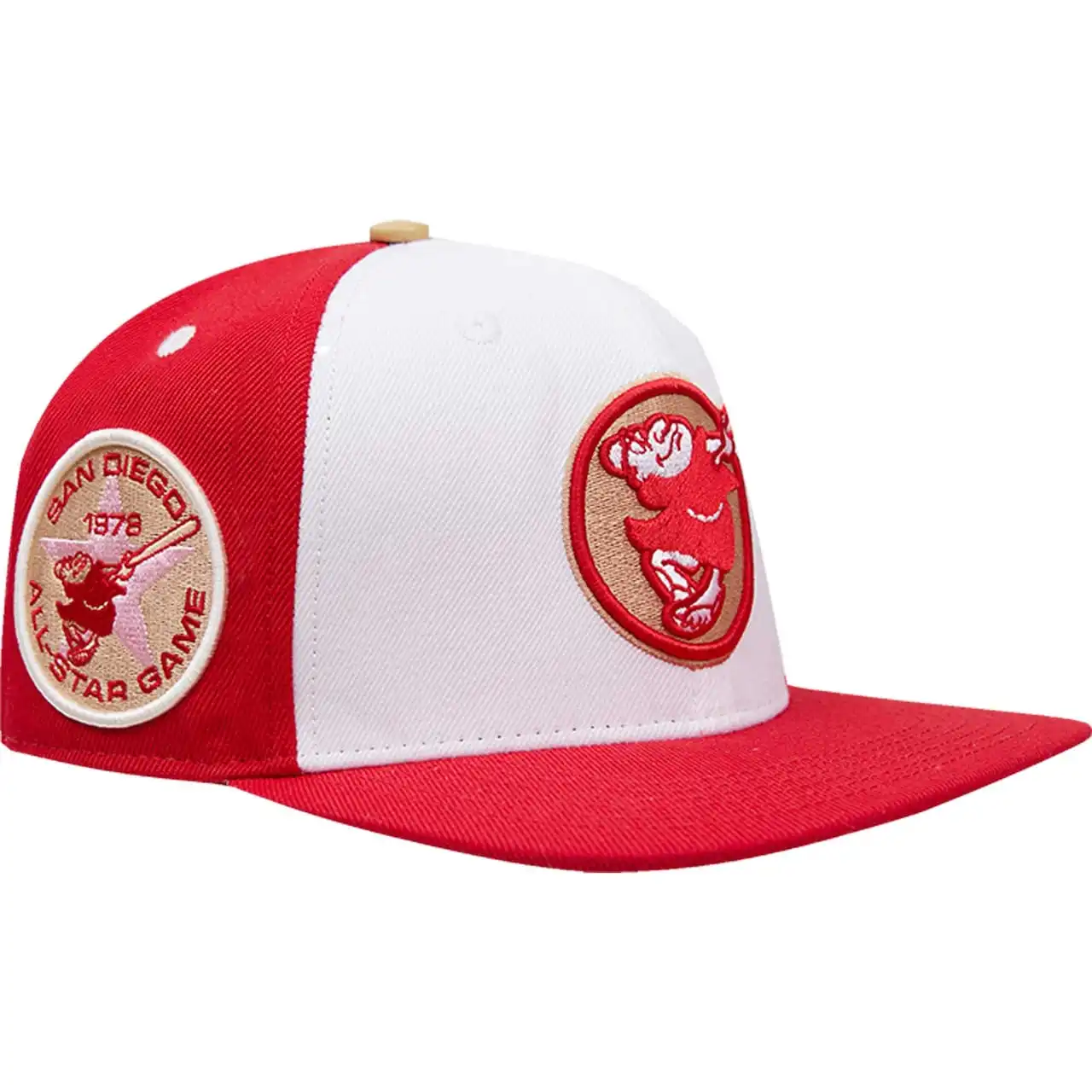 Men's San Diego Padres Pro Standard White/Red Strawberry Ice Cream Drip Snapback Hat 3 Men's San Diego Padres Pro Standard White/Red Strawberry Ice Cream Drip Snapback Hat