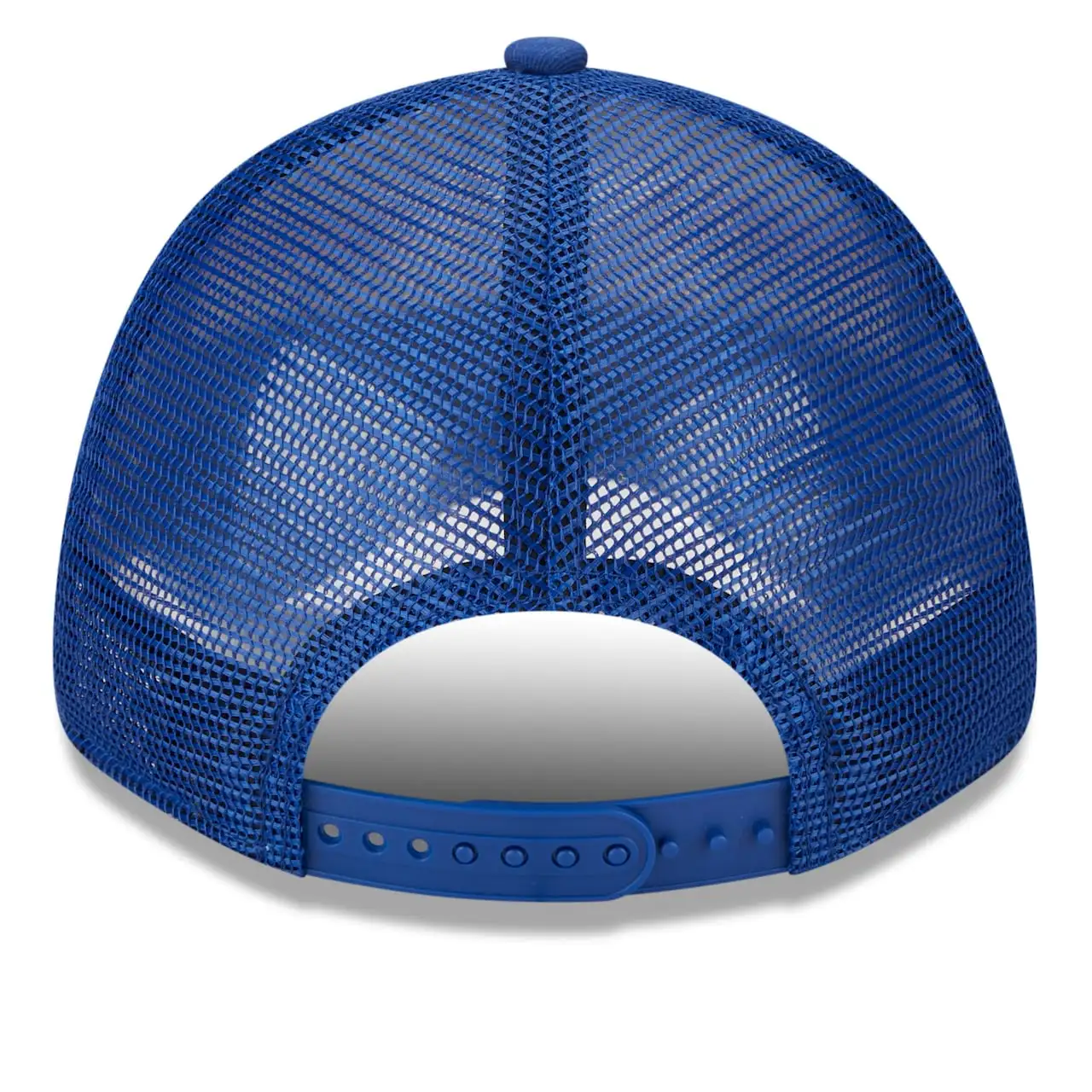 Men's Kansas City Royals New Era White/Royal Team Stripe Trucker 9FORTY Snapback Hat 6 Men's Kansas City Royals New Era White/Royal Team Stripe Trucker 9FORTY Snapback Hat - Image 4