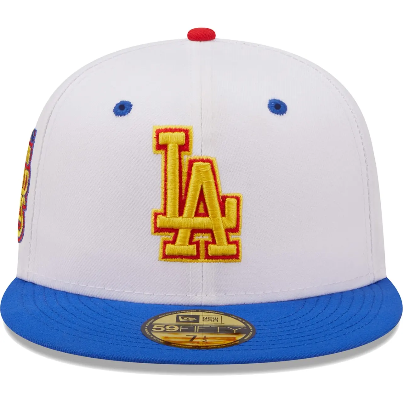 Men's Los Angeles Dodgers New Era White/Royal 75th World Series Cherry Lolli 59FIFTY Fitted Hat 4 Men's Los Angeles Dodgers New Era White/Royal 75th World Series Cherry Lolli 59FIFTY Fitted Hat - Image 2