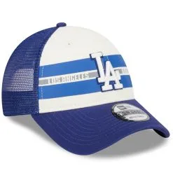 Men's Los Angeles Dodgers New Era White/Royal Team Stripe Trucker 9FORTY Snapback Hat -San Diego Padres Caps Sales royal los angeles dodgers team stripe trucker 9forty snapback hat ss5 p 5002656pv 3u 6ukl1h070nds0ebnsvjrv juvaz6idloaxels8u7xh