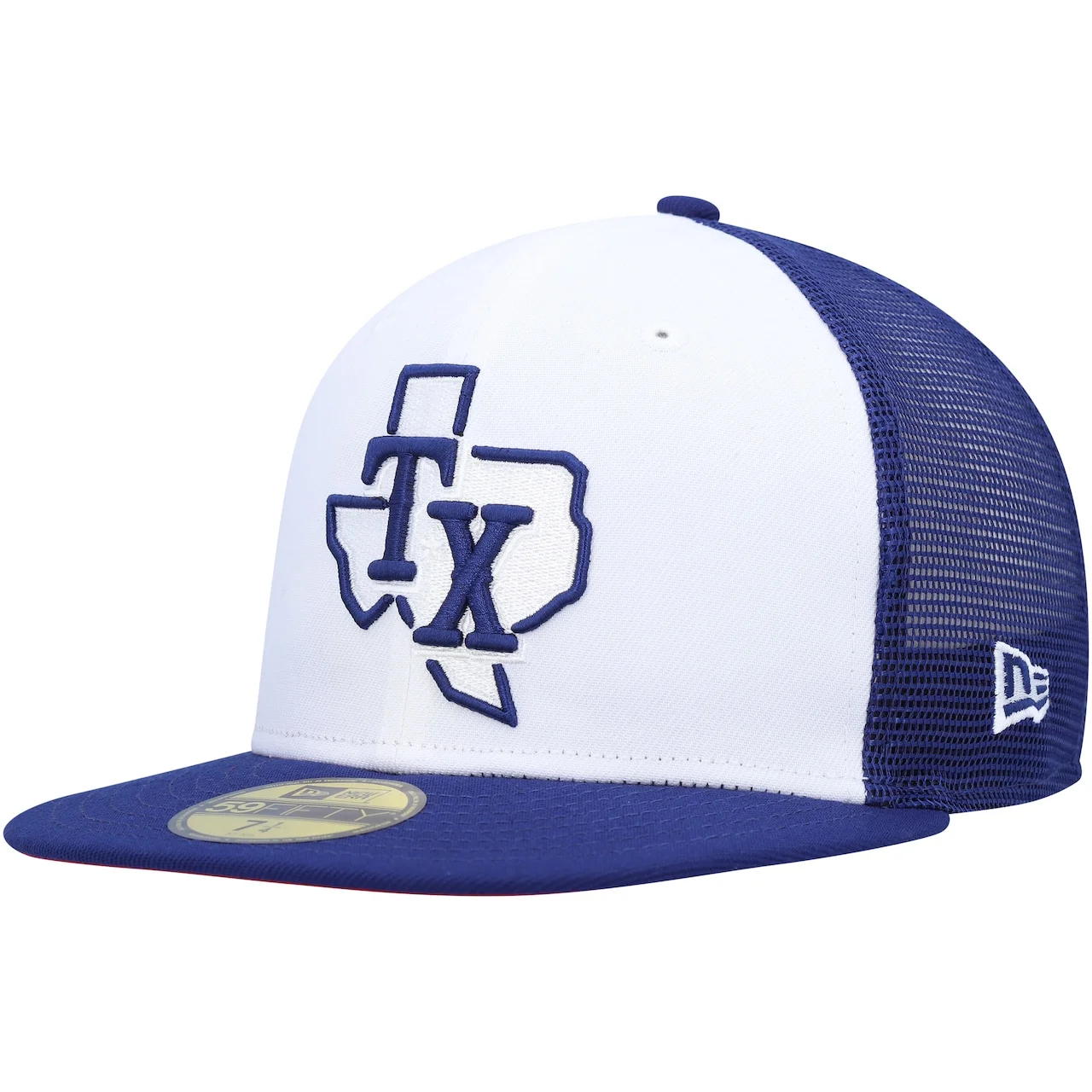Men's Texas Rangers New Era White/Royal 2023 On-Field Batting Practice 59FIFTY Fitted Hat 3 Men's Texas Rangers New Era White/Royal 2023 On-Field Batting Practice 59FIFTY Fitted Hat