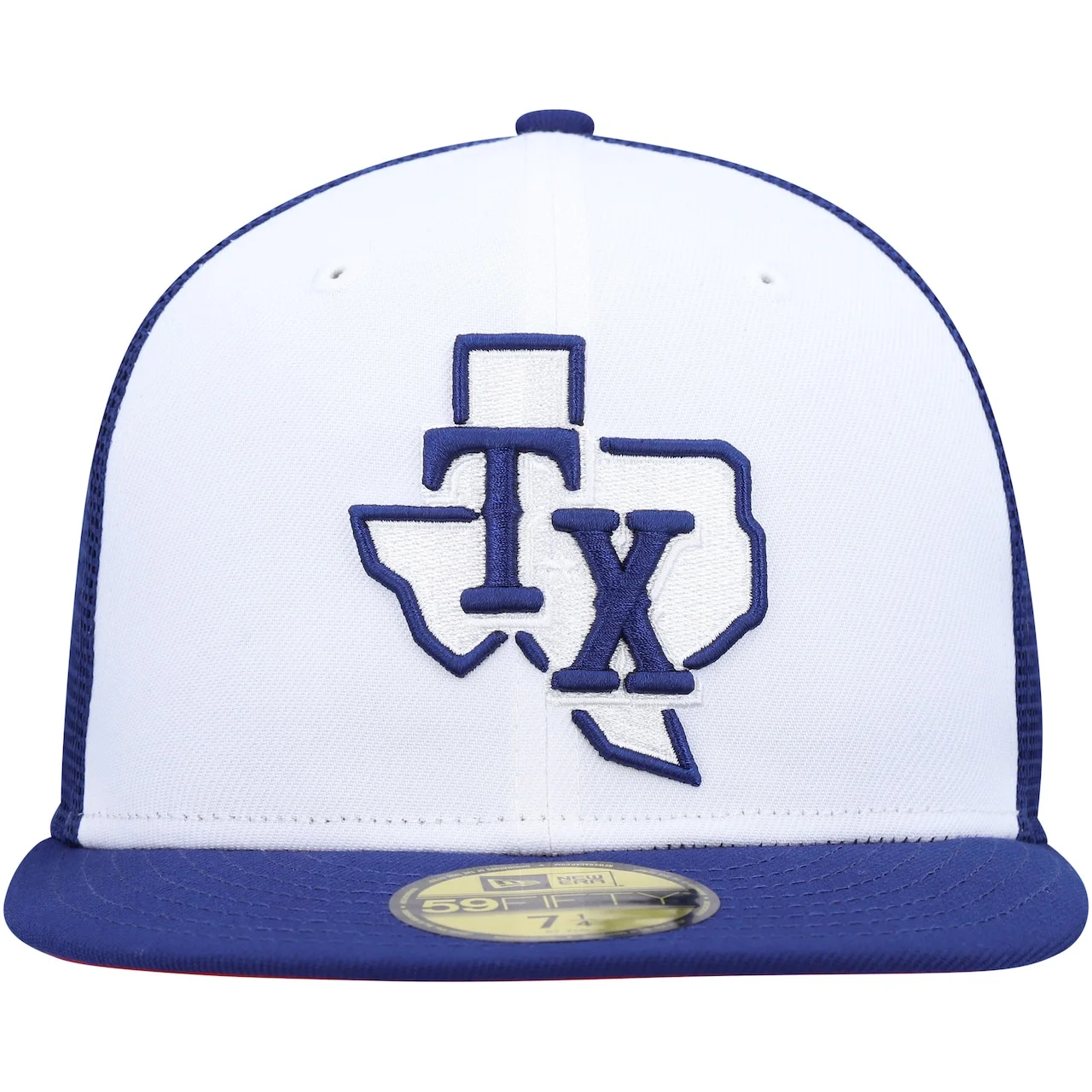 Men's Texas Rangers New Era White/Royal 2023 On-Field Batting Practice 59FIFTY Fitted Hat 4 Men's Texas Rangers New Era White/Royal 2023 On-Field Batting Practice 59FIFTY Fitted Hat - Image 2