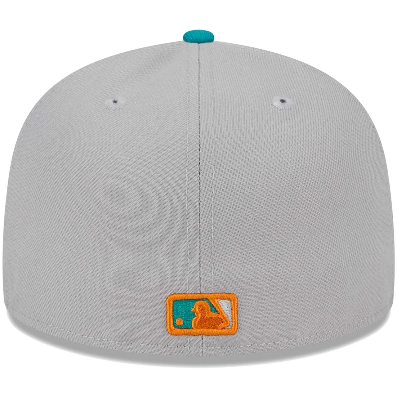 Men's Los Angeles Dodgers New Era Gray/Teal 59FIFTY Fitted Hat 6 Men's Los Angeles Dodgers New Era Gray/Teal 59FIFTY Fitted Hat - Image 4