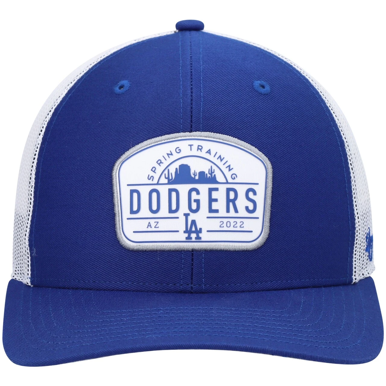 Men's Los Angeles Dodgers '47 Royal/White 2022 Spring Training Panorama Trucker Snapback Hat 4 Men's Los Angeles Dodgers '47 Royal/White 2022 Spring Training Panorama Trucker Snapback Hat - Image 2