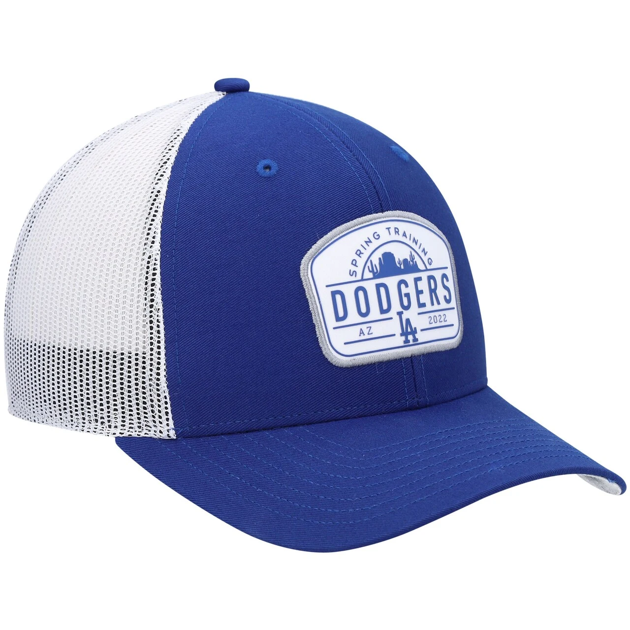 Men's Los Angeles Dodgers '47 Royal/White 2022 Spring Training Panorama Trucker Snapback Hat 5 Men's Los Angeles Dodgers '47 Royal/White 2022 Spring Training Panorama Trucker Snapback Hat - Image 3